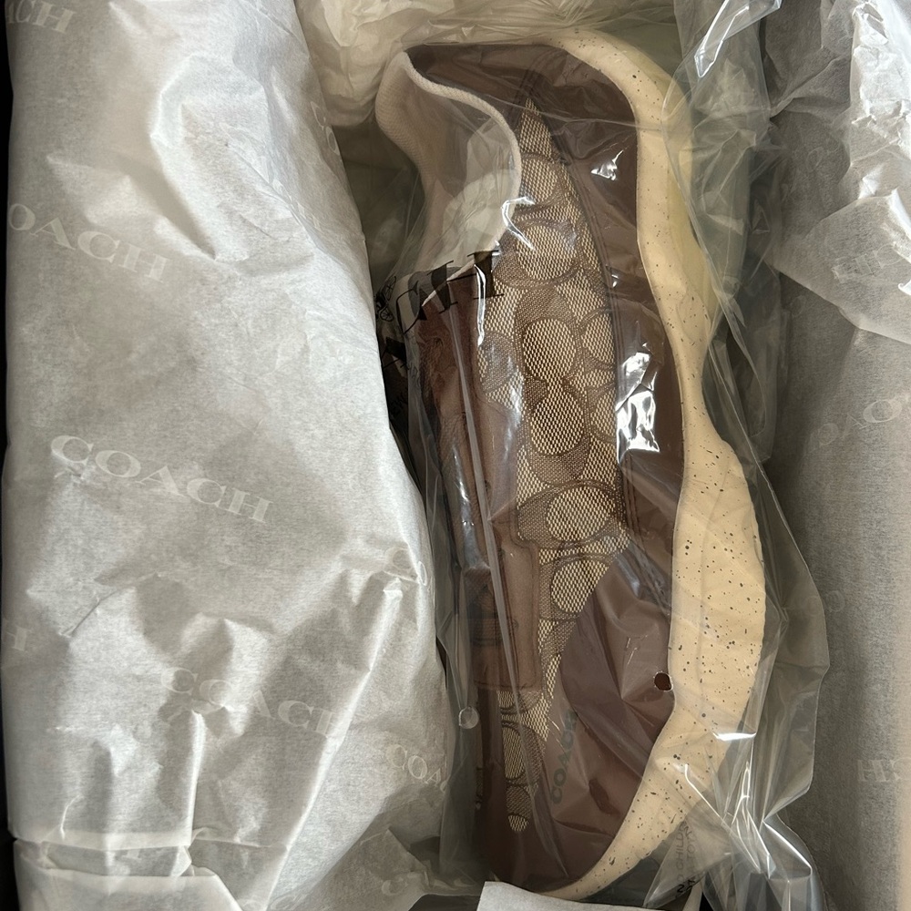 Coach Brown and Cream Athletic Sneakers - Picture 11 of 11